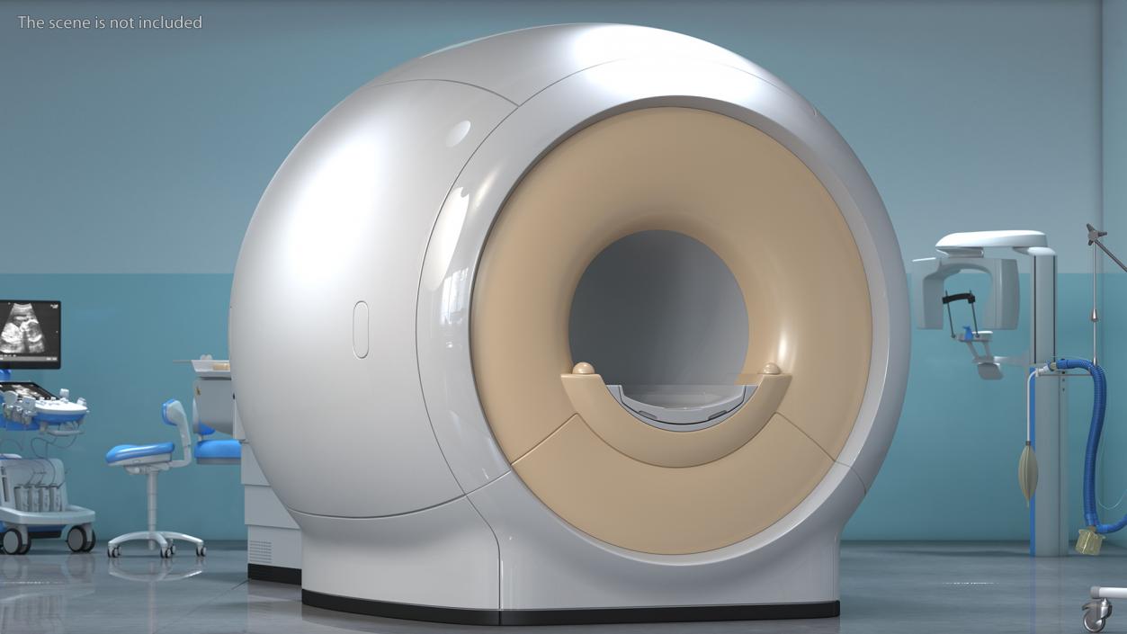 MRI Scanner Philips with Patient Rigged 3D model