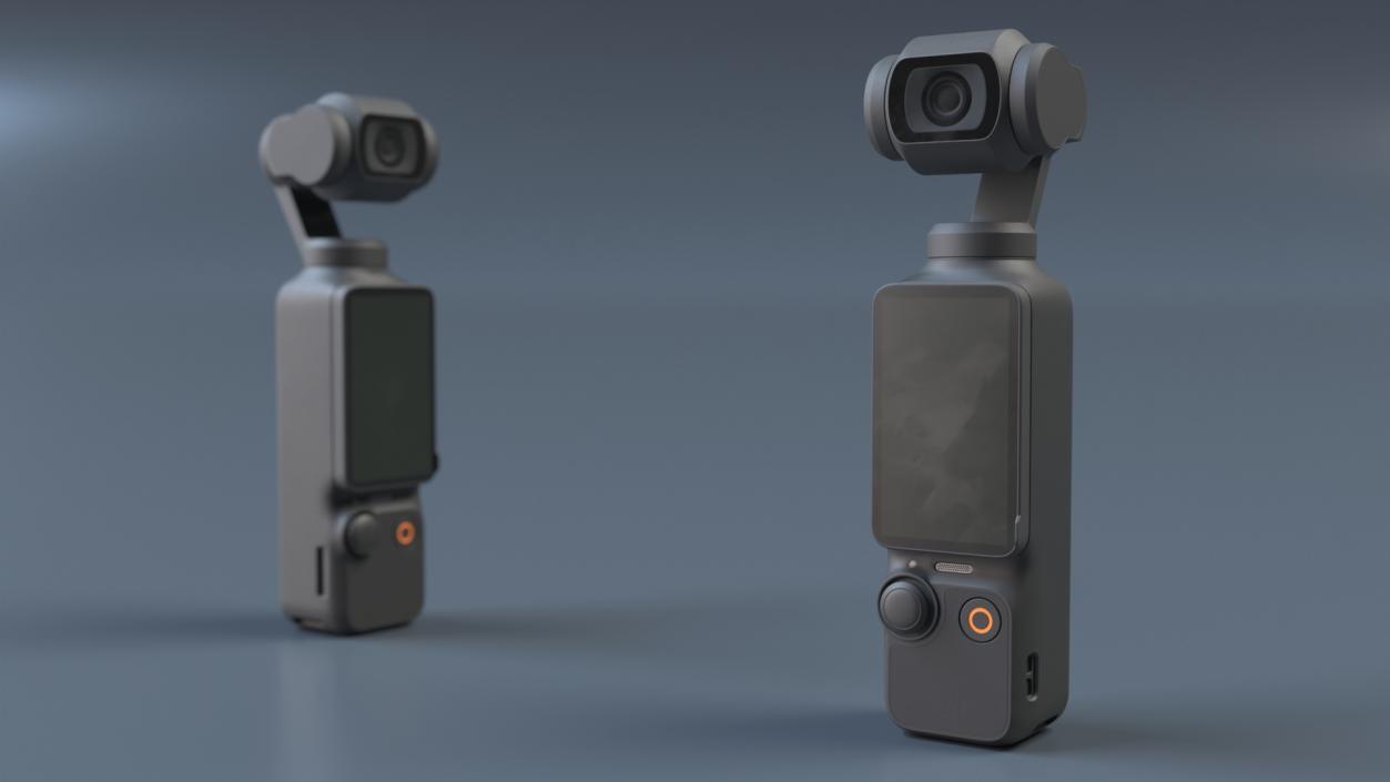 3D Portable Gimbal Camera OFF Rigged model