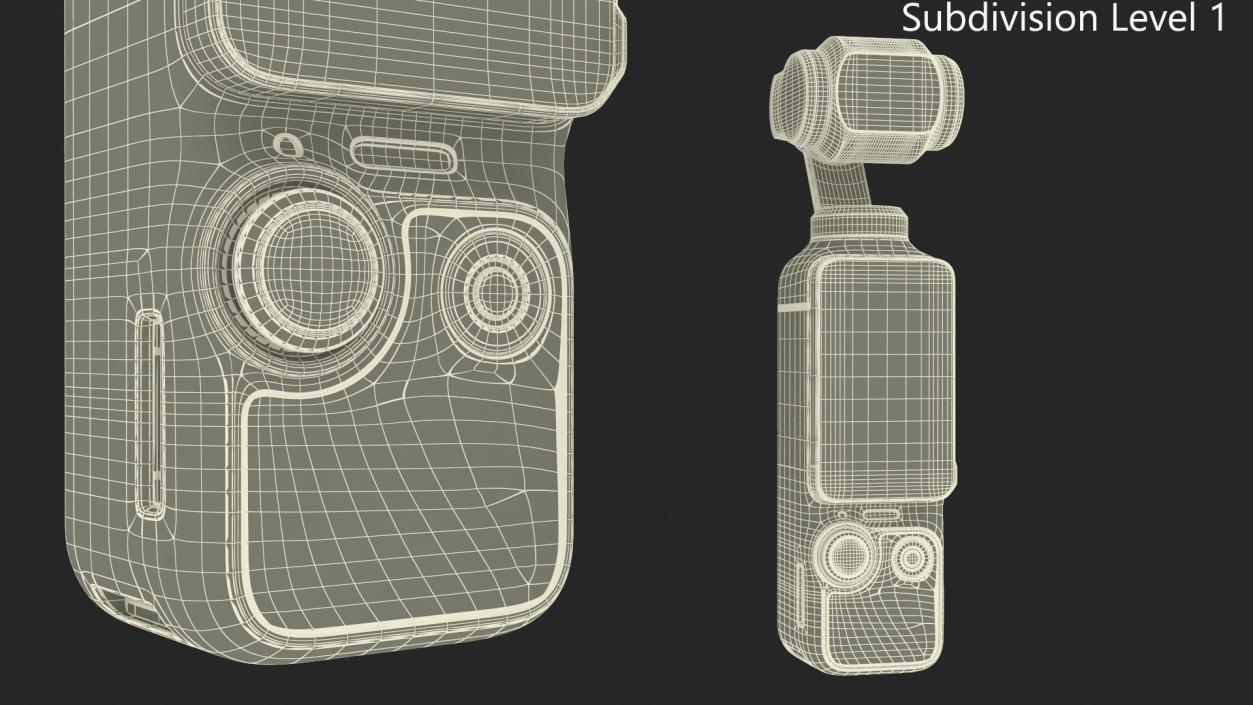 3D Portable Gimbal Camera OFF Rigged model