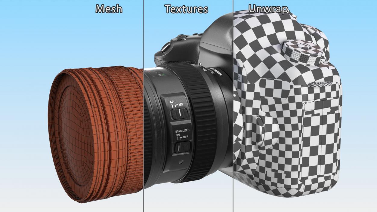 3D Digital SLR Camera model