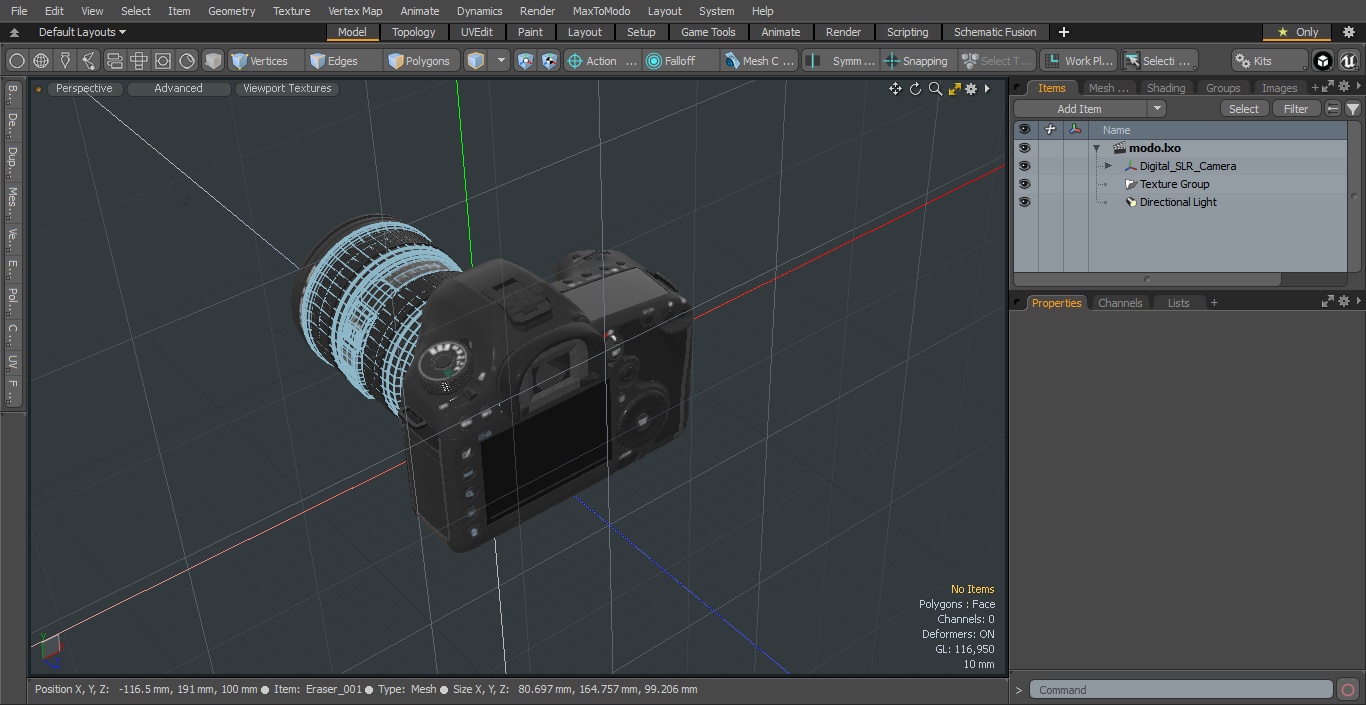 3D Digital SLR Camera model