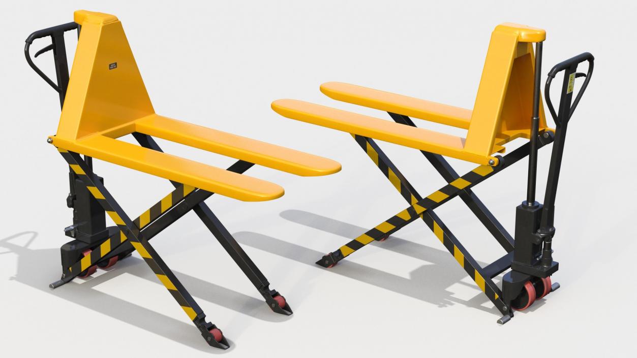 3D Scissor High Lifting Pallet Truck model