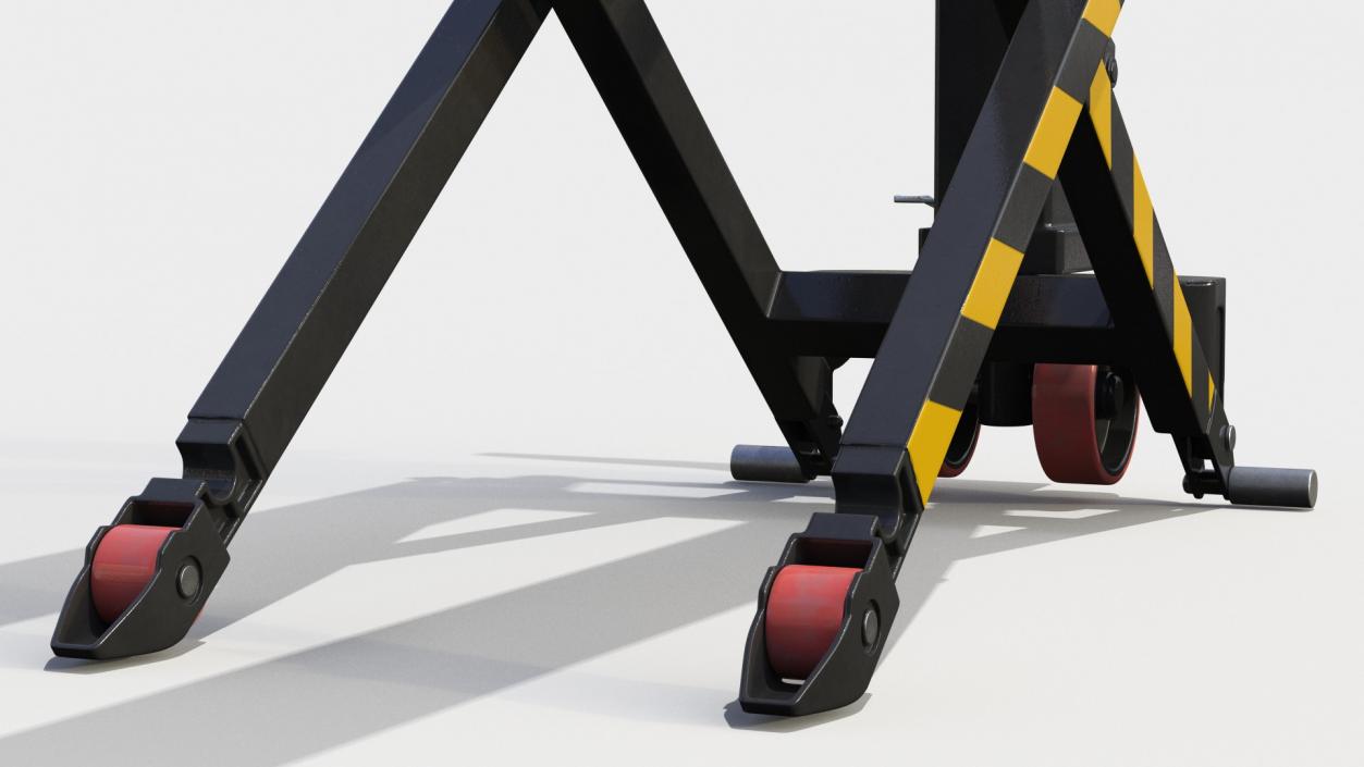 3D Scissor High Lifting Pallet Truck model