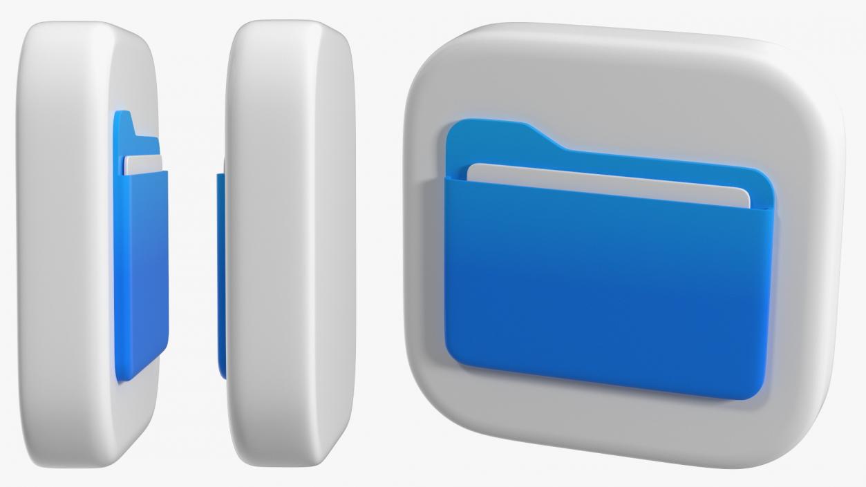 iPhone iOS Icons Collection 6 3D model