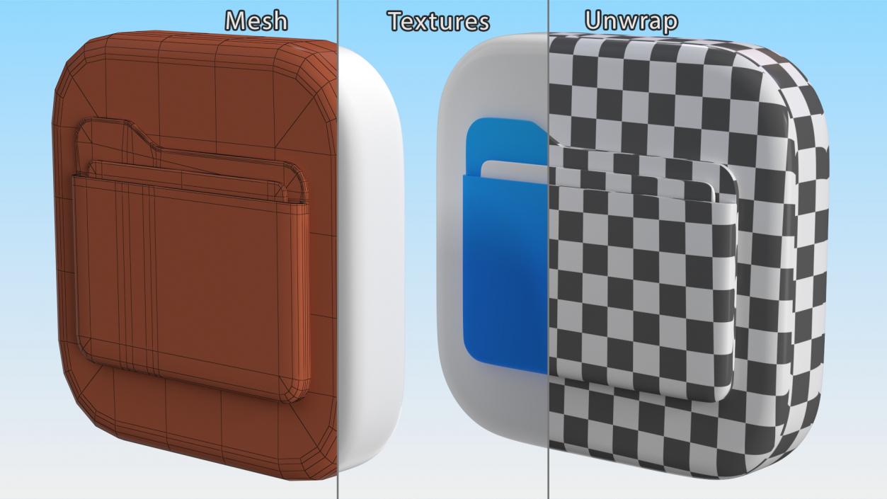 iPhone iOS Icons Collection 6 3D model