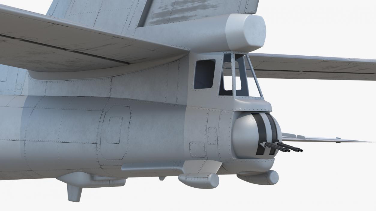 Strategic Missile Carrier Plane Simple Interior 3D