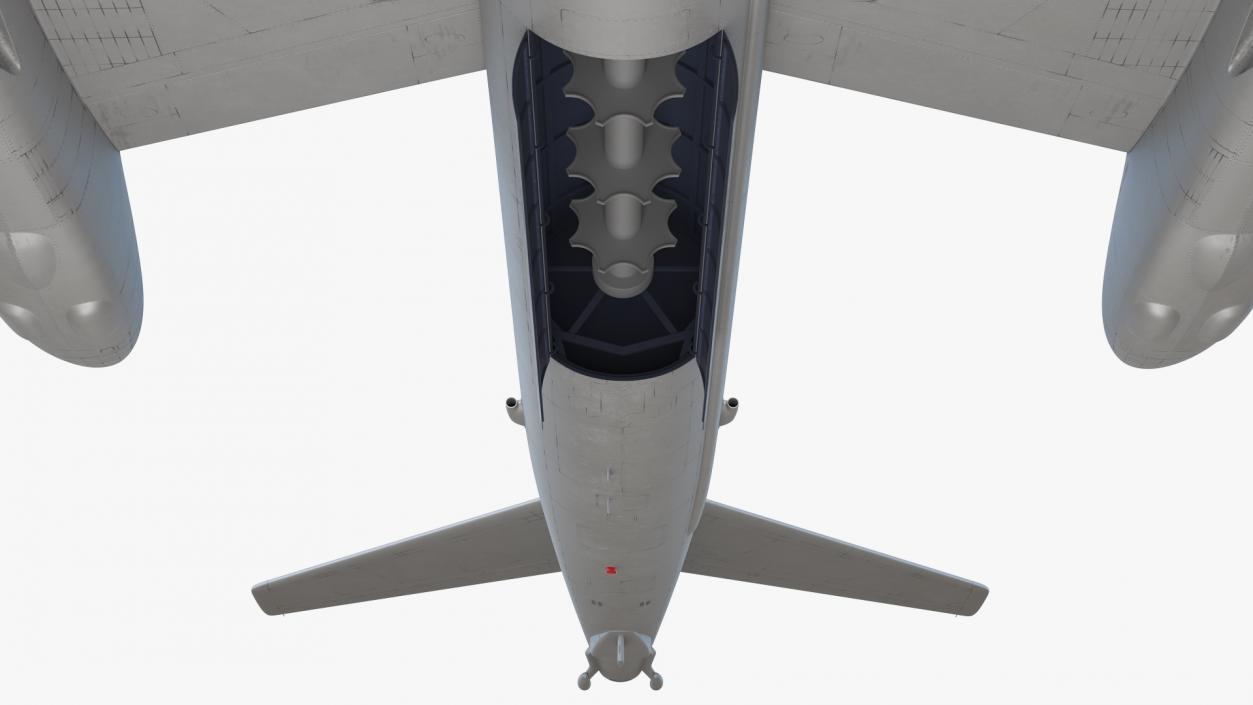 Strategic Missile Carrier Plane Simple Interior 3D