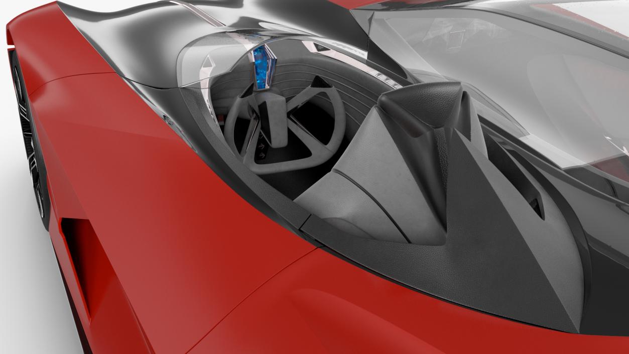 3D Asymmetric Car Rigged