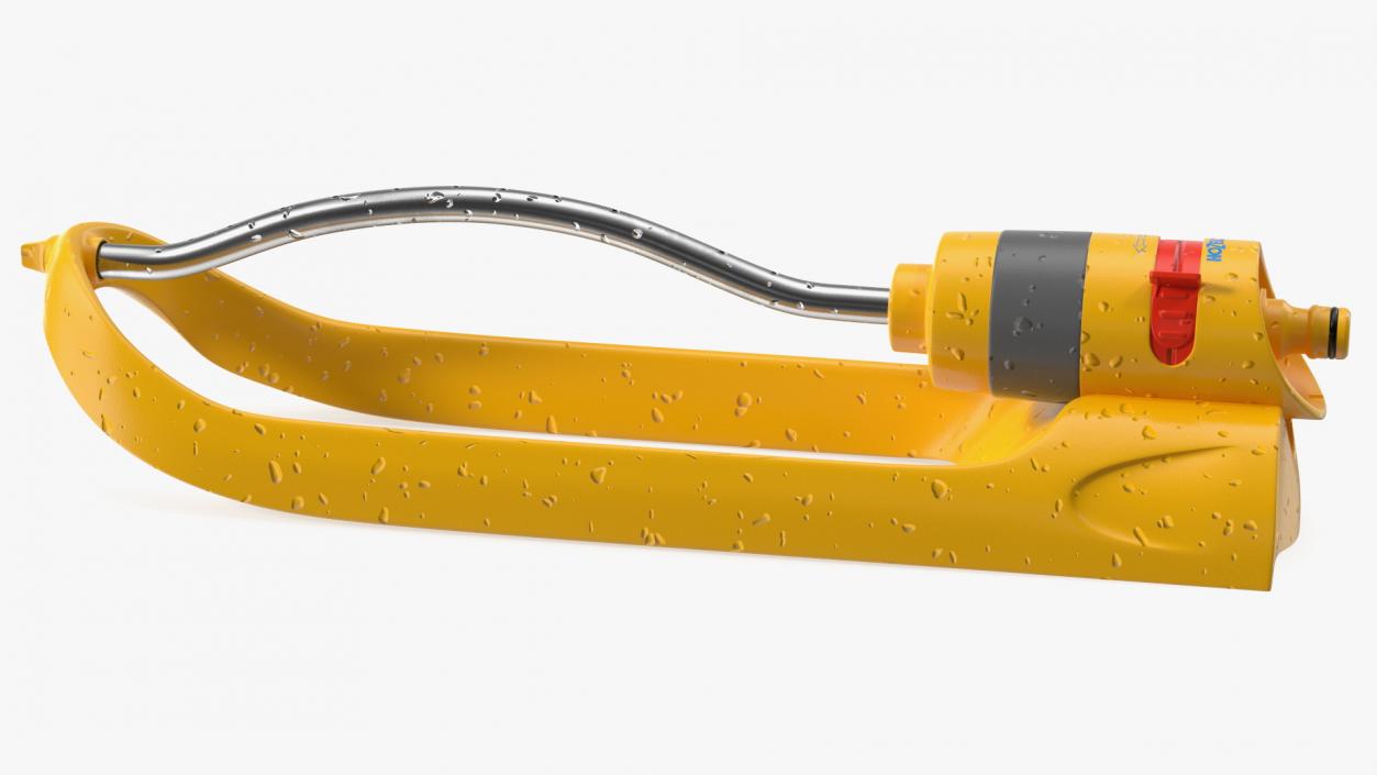 Hozelock Rectangular Sprinkler Plus Yellow 3D