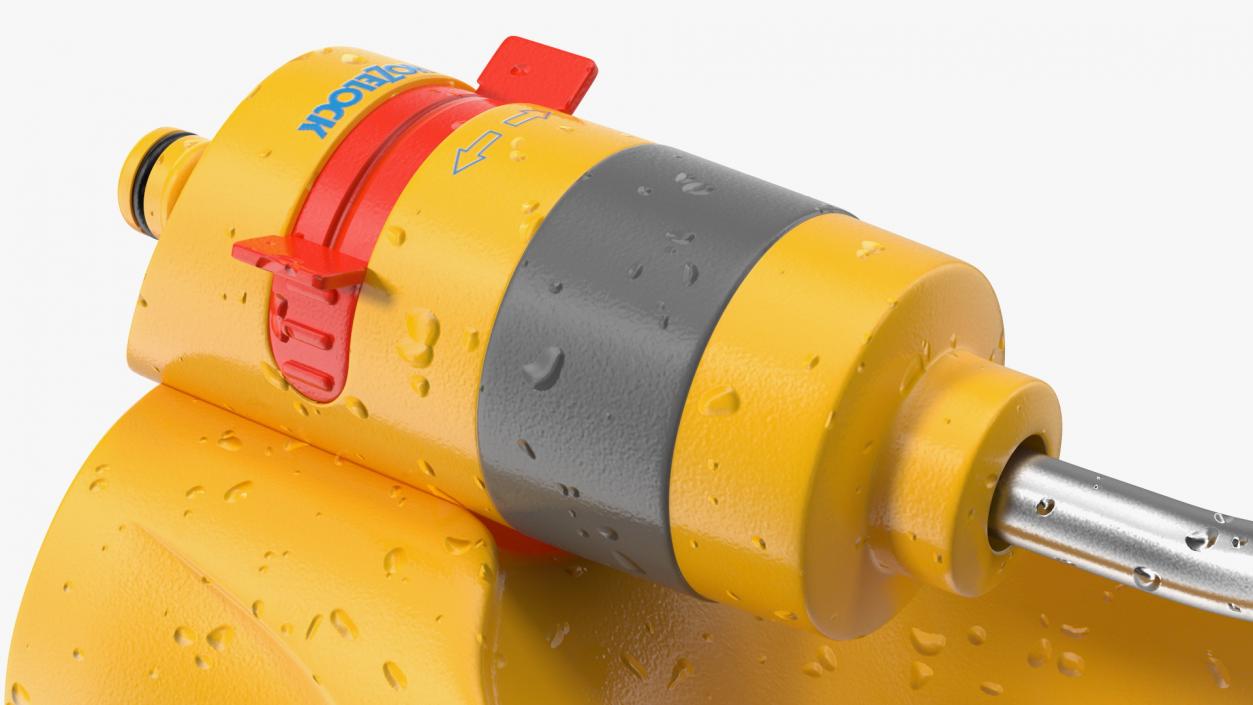 Hozelock Rectangular Sprinkler Plus Yellow 3D