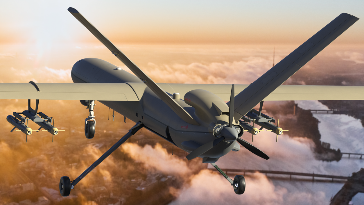 Unmanned Aerial Vehicle Shahed 129 Iran 3D model