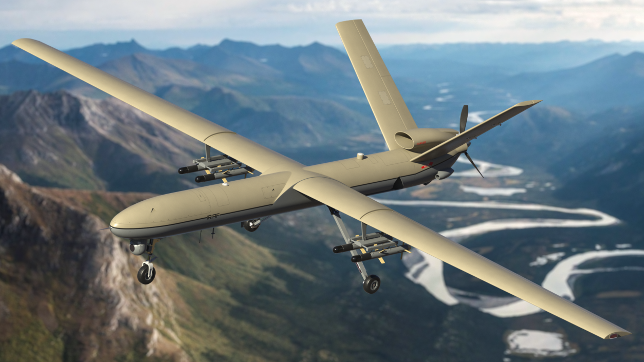 Unmanned Aerial Vehicle Shahed 129 Iran 3D model