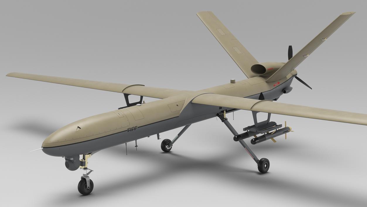 Unmanned Aerial Vehicle Shahed 129 Iran 3D model