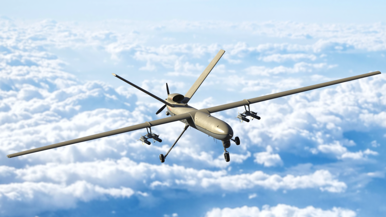 Unmanned Aerial Vehicle Shahed 129 Iran 3D model