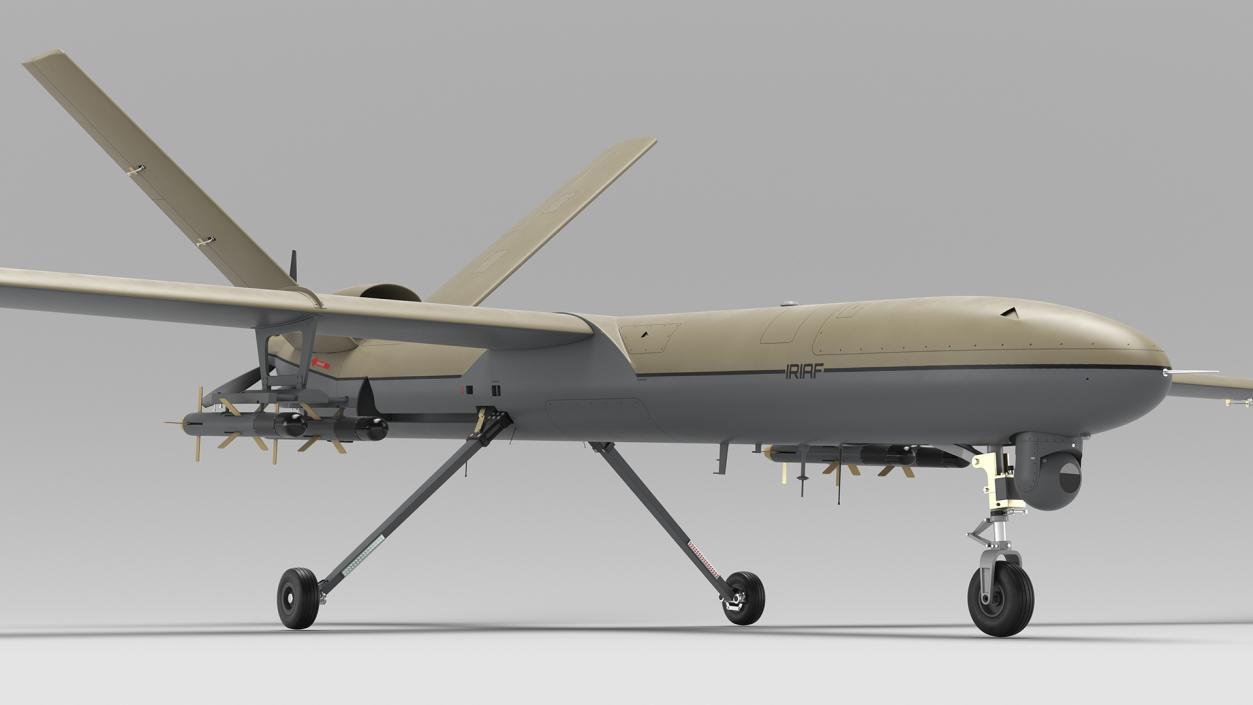 Unmanned Aerial Vehicle Shahed 129 Iran 3D model