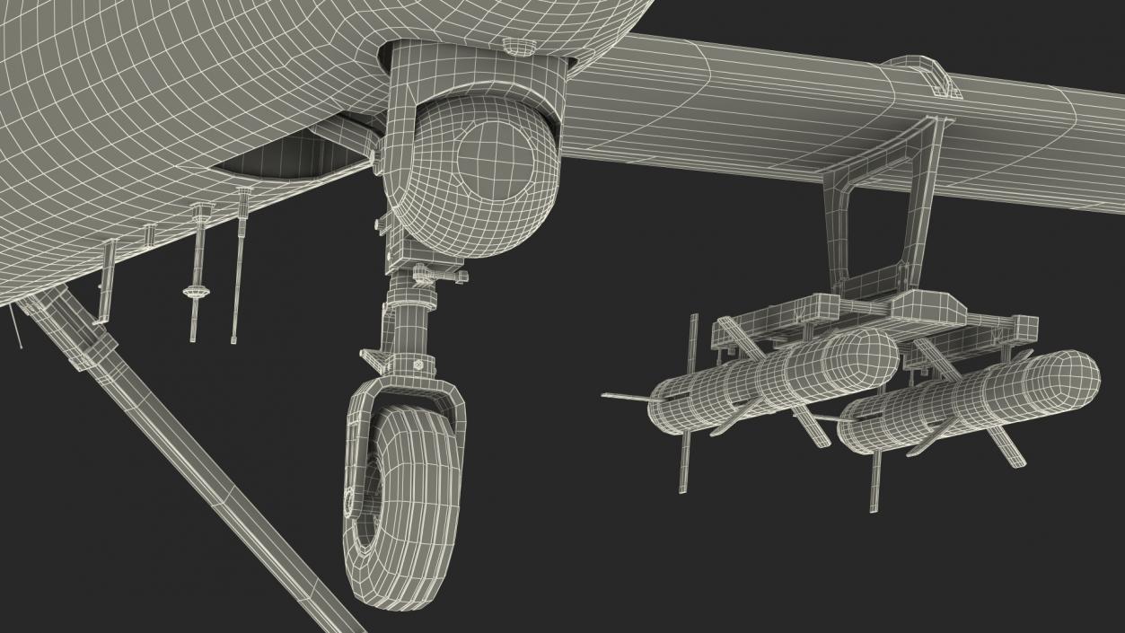 Unmanned Aerial Vehicle Shahed 129 Iran 3D model