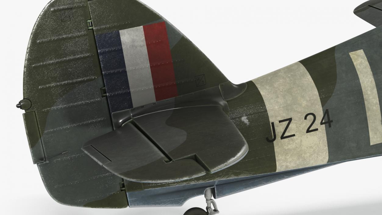 3D model Hawker Hurricane Mk1 WW2 Fighter(1)