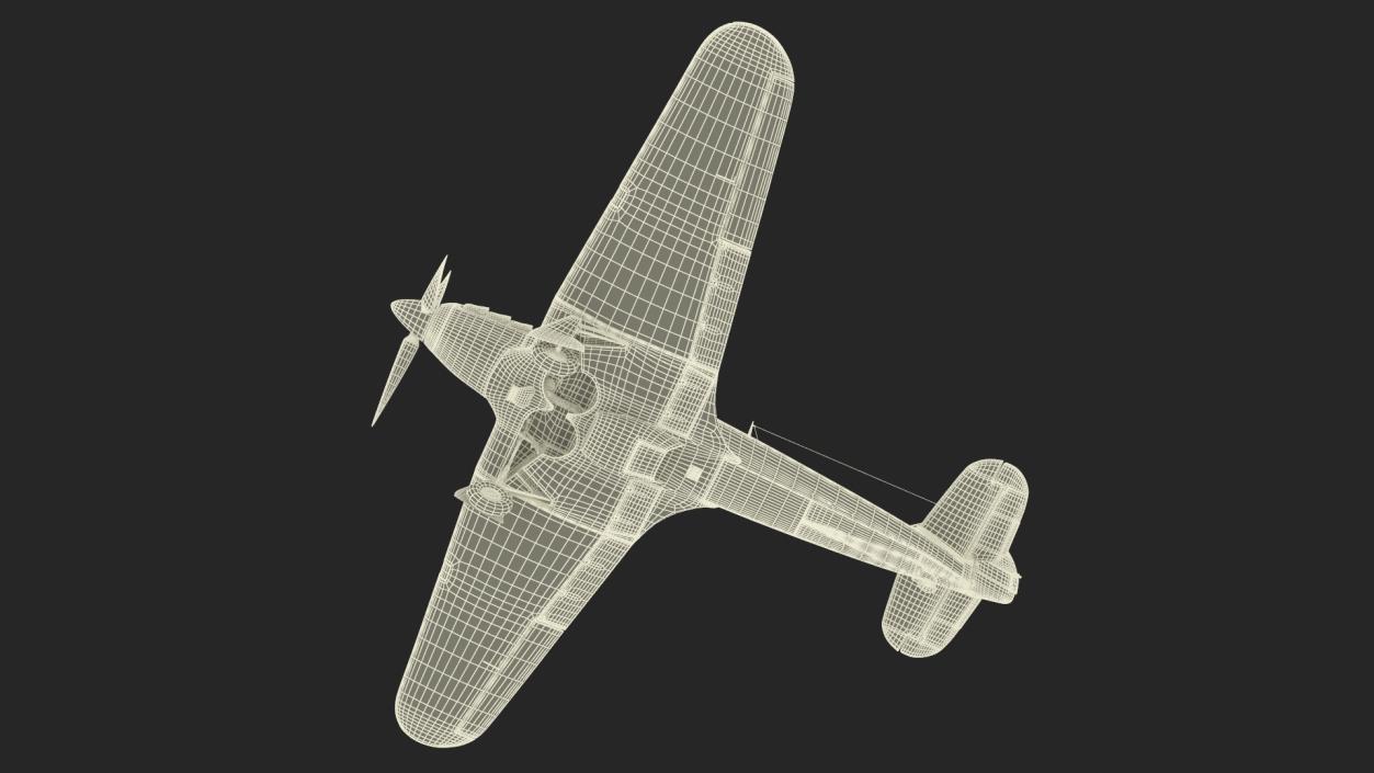 3D model Hawker Hurricane Mk1 WW2 Fighter(1)