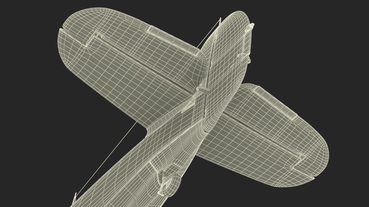 3D model Hawker Hurricane Mk1 WW2 Fighter(1)