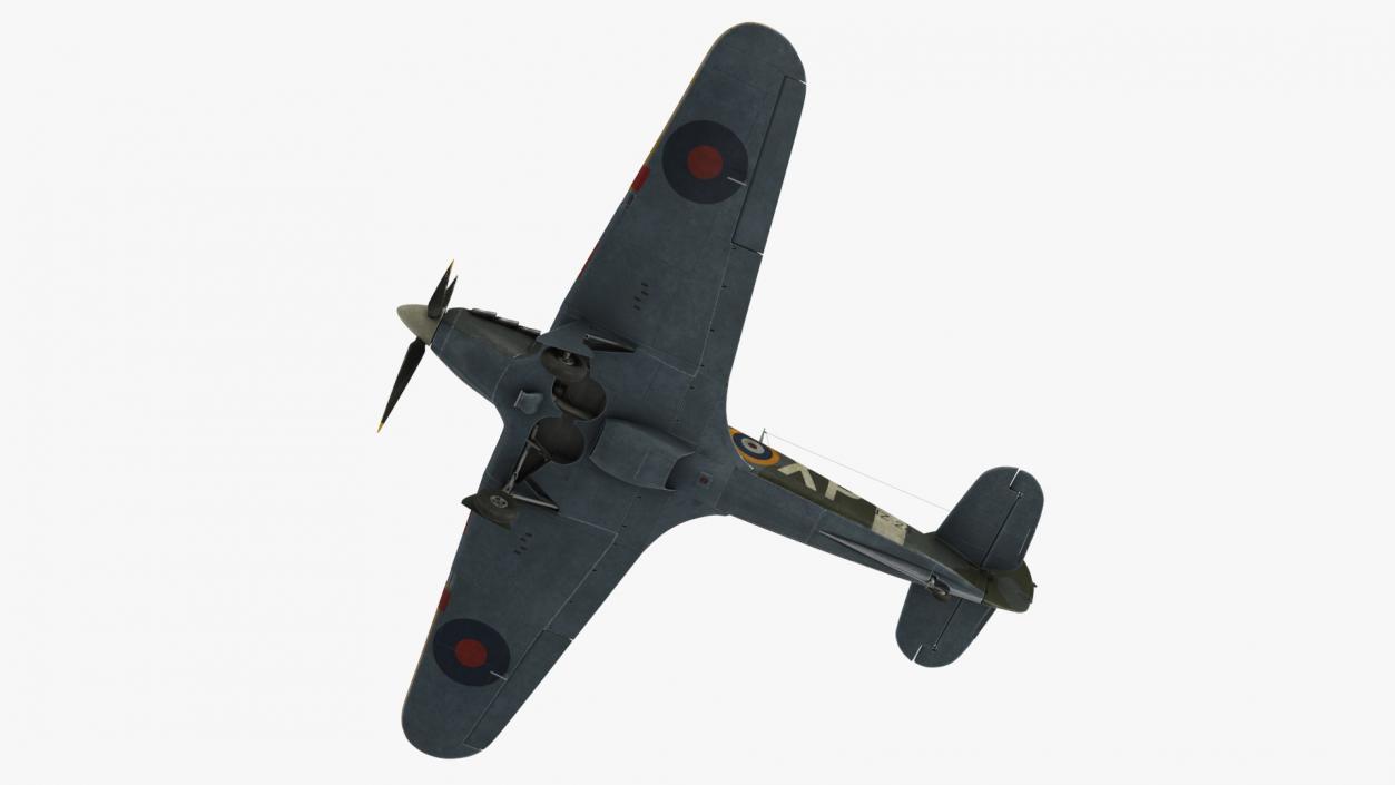 3D model Hawker Hurricane Mk1 WW2 Fighter(1)