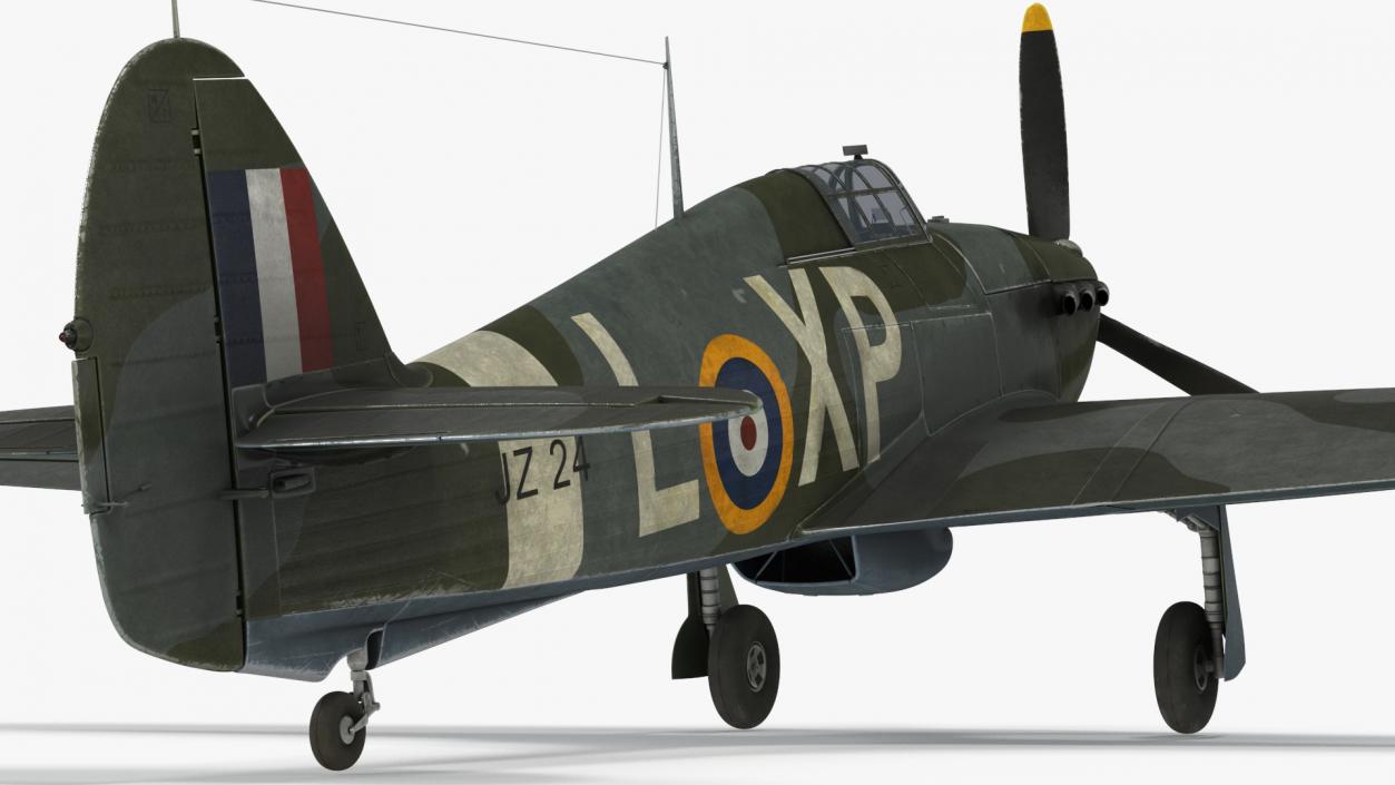 3D model Hawker Hurricane Mk1 WW2 Fighter(1)