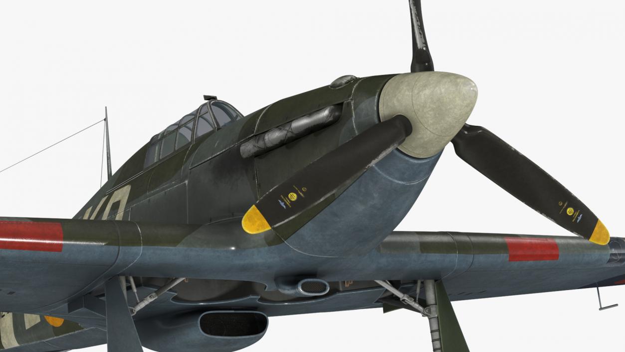 3D model Hawker Hurricane Mk1 WW2 Fighter(1)