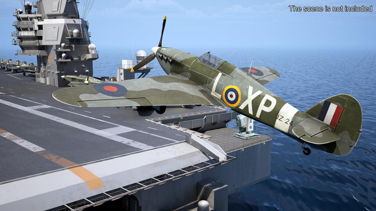 3D model Hawker Hurricane Mk1 WW2 Fighter(1)