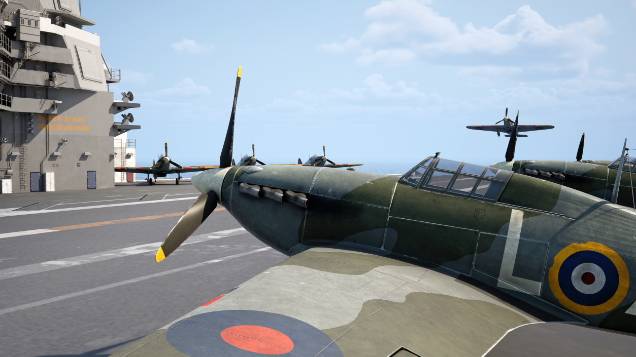 3D model Hawker Hurricane Mk1 WW2 Fighter(1)