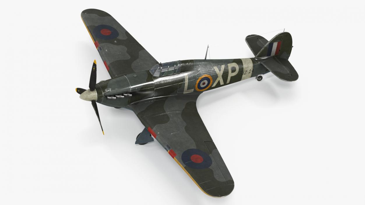 3D model Hawker Hurricane Mk1 WW2 Fighter(1)