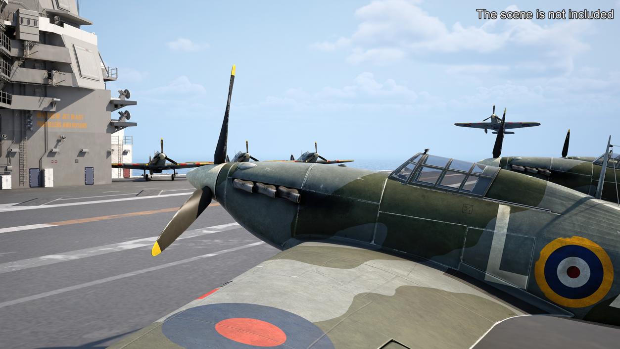 3D model Hawker Hurricane Mk1 WW2 Fighter(1)