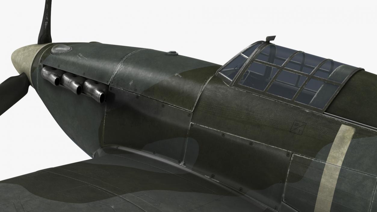 3D model Hawker Hurricane Mk1 WW2 Fighter(1)