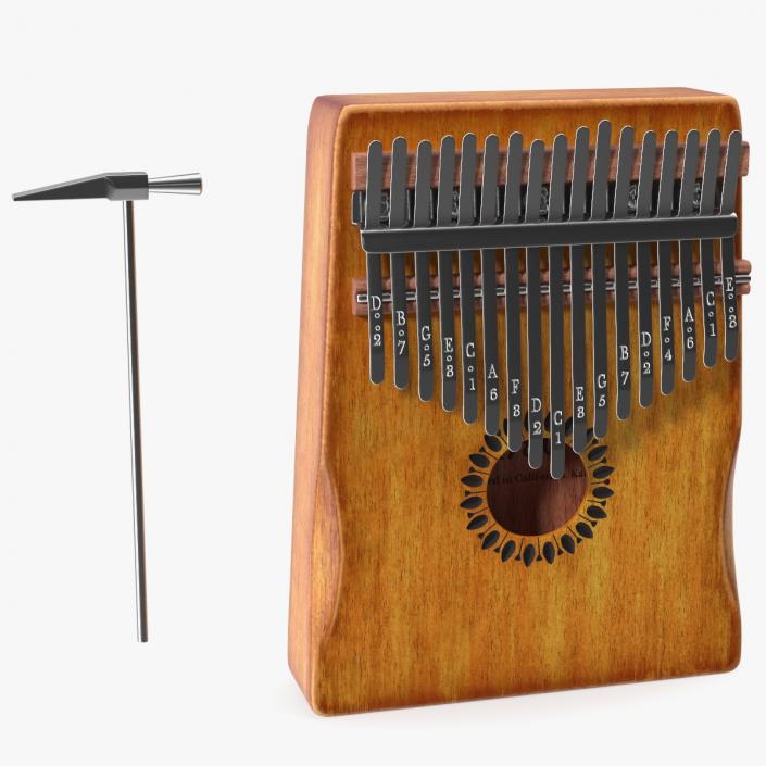 3D Kalimba of Maple Wood