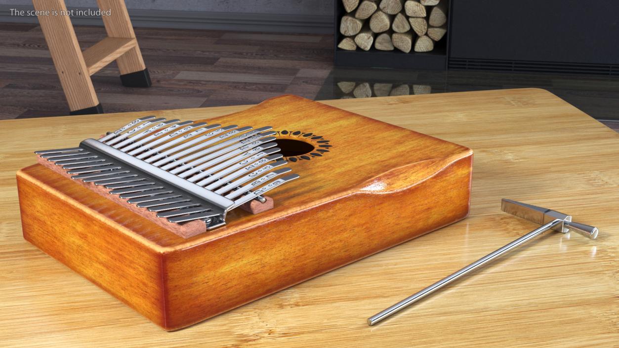 3D Kalimba of Maple Wood