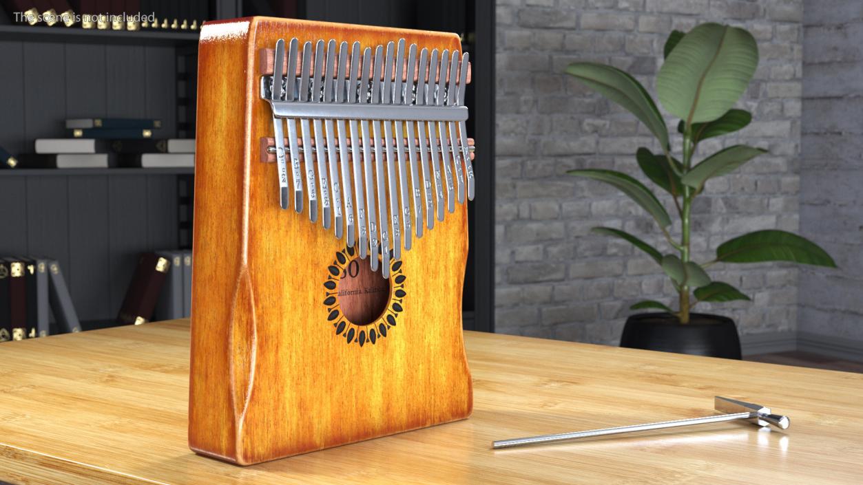 3D Kalimba of Maple Wood