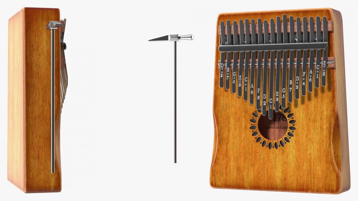 3D Kalimba of Maple Wood