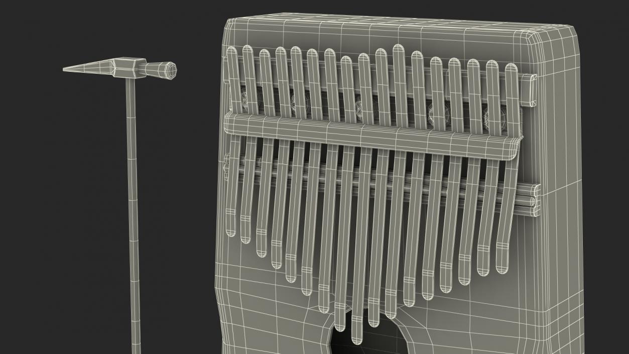 3D Kalimba of Maple Wood