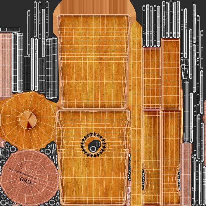 3D Kalimba of Maple Wood