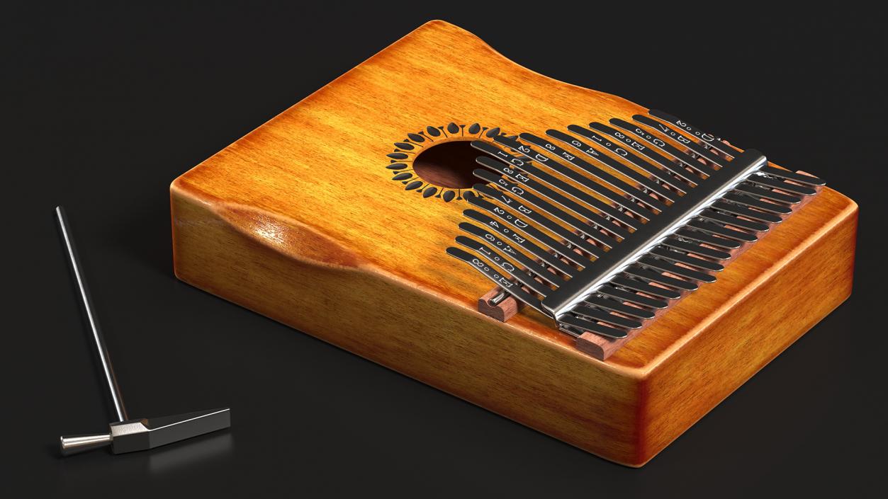 3D Kalimba of Maple Wood