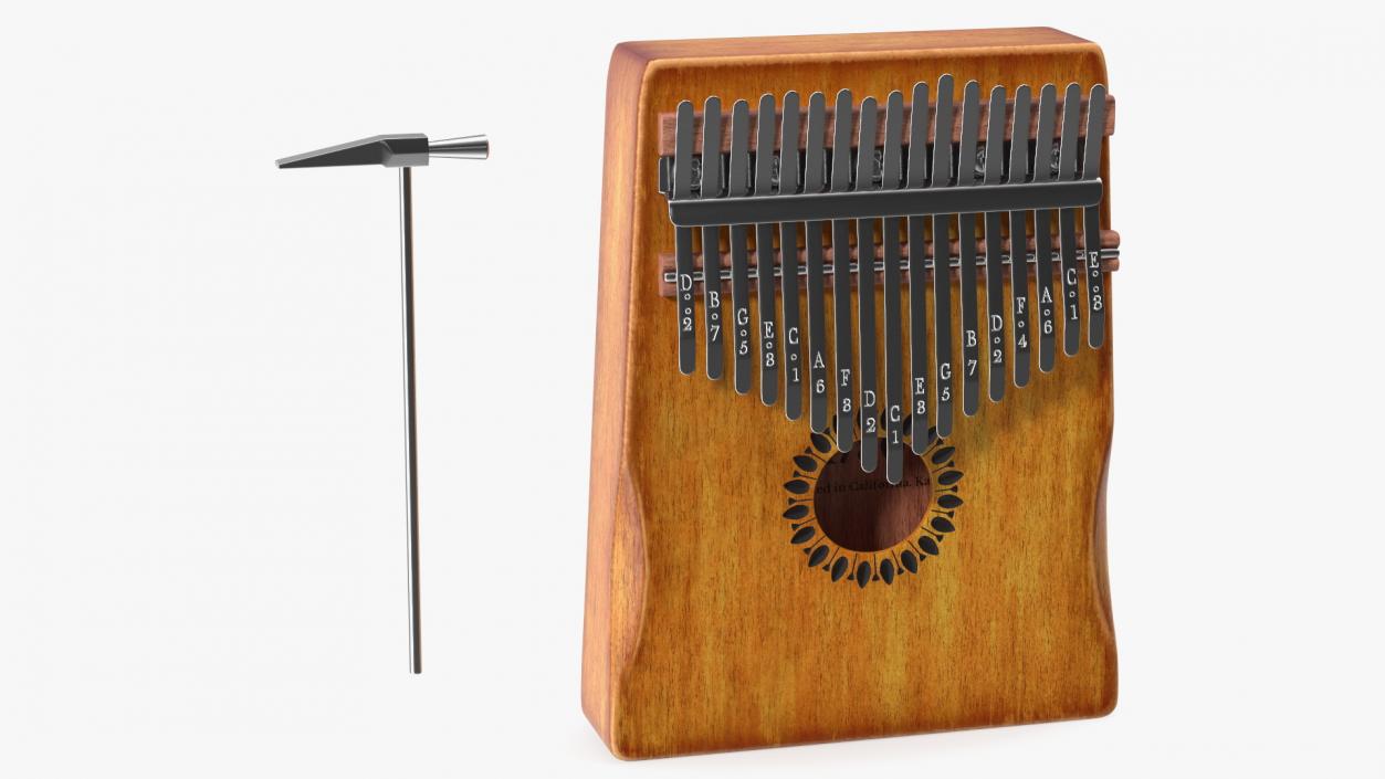 3D Kalimba of Maple Wood