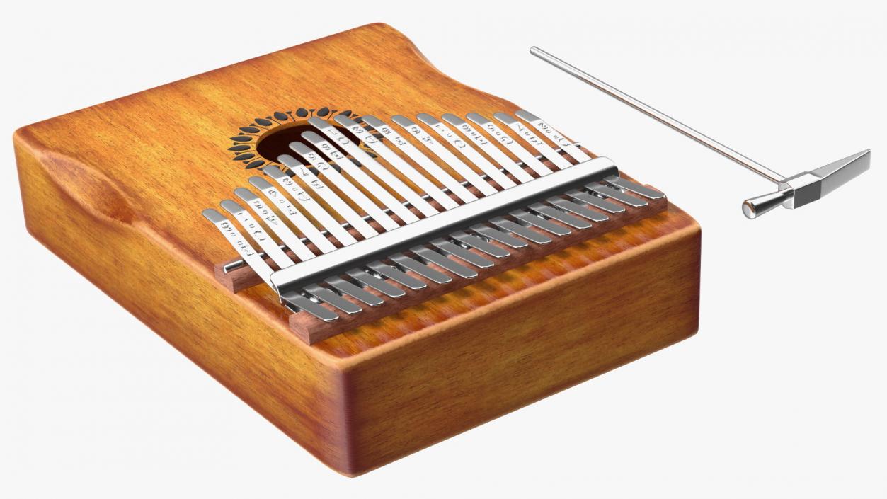 3D Kalimba of Maple Wood