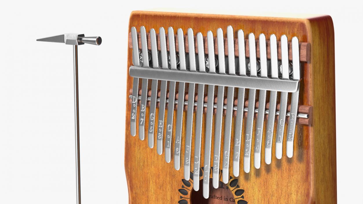 3D Kalimba of Maple Wood