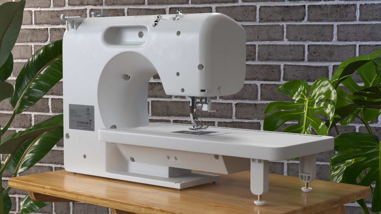 3D Heavy Duty Computerised Sewing Machine model