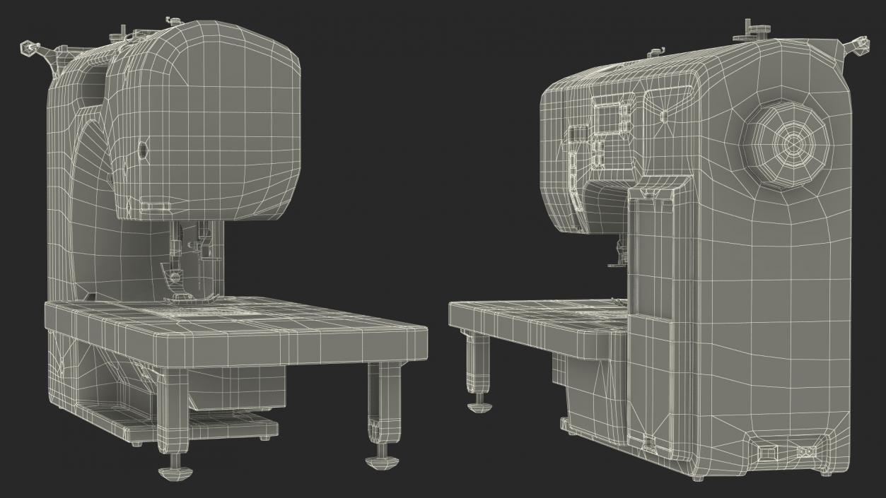 3D Heavy Duty Computerised Sewing Machine model