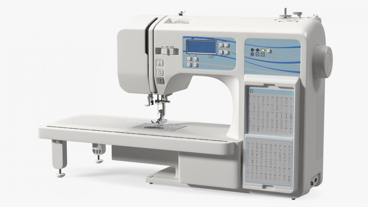 3D Heavy Duty Computerised Sewing Machine model