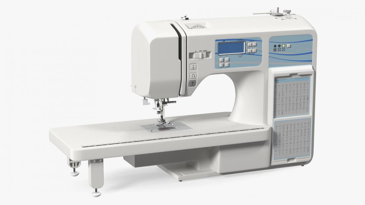 3D Heavy Duty Computerised Sewing Machine model