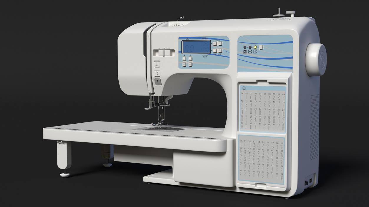 3D Heavy Duty Computerised Sewing Machine model