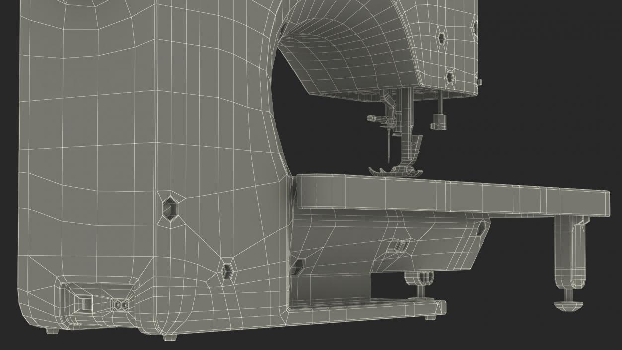 3D Heavy Duty Computerised Sewing Machine model