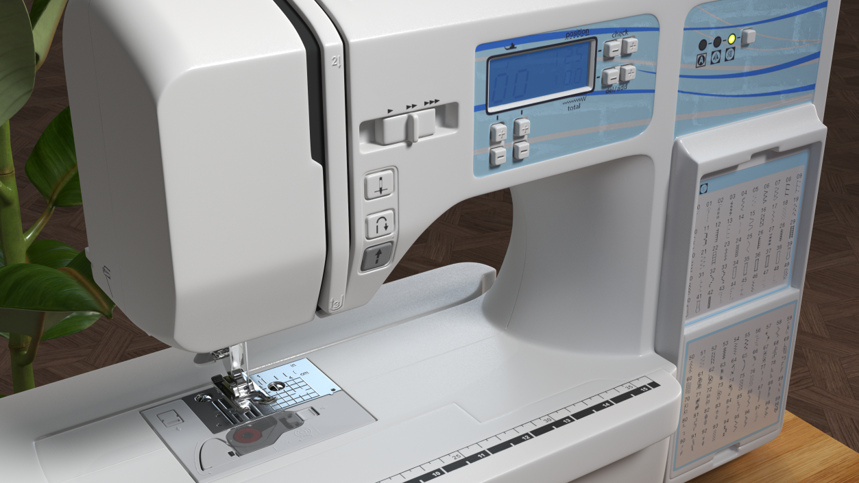 3D Heavy Duty Computerised Sewing Machine model