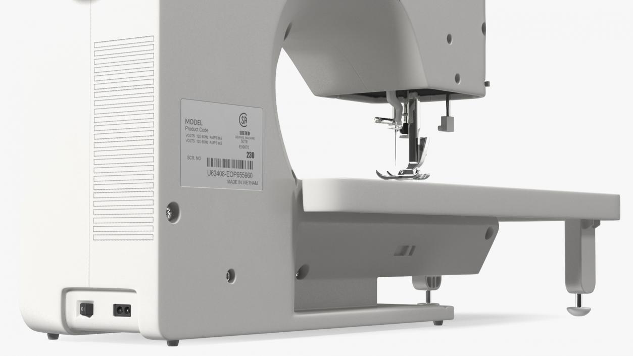 3D Heavy Duty Computerised Sewing Machine model