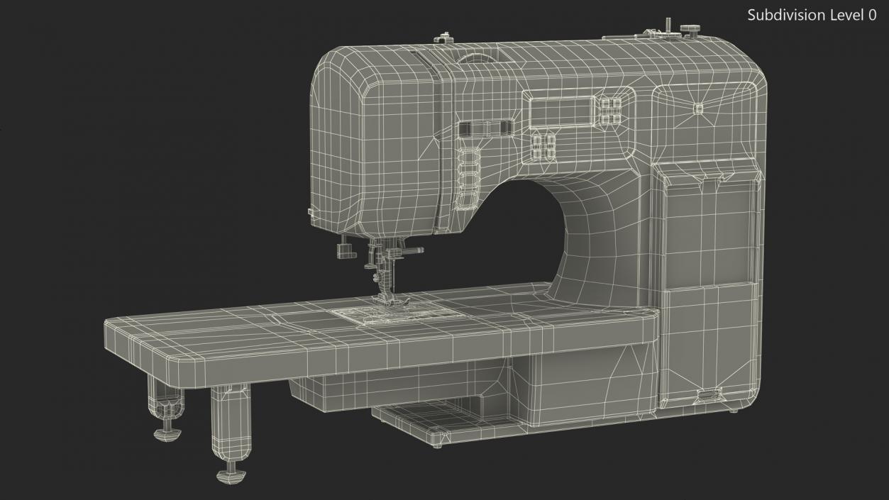 3D Heavy Duty Computerised Sewing Machine model